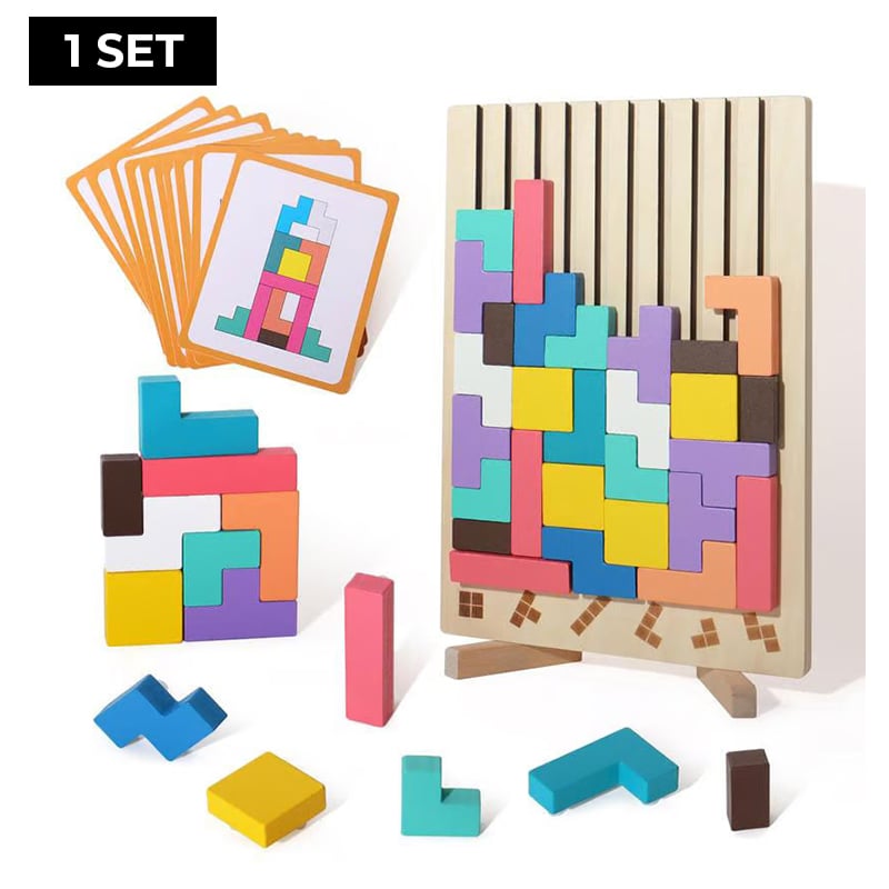 Wooden Stacking Puzzle Set