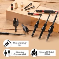 Sakerplus Wood Countersink Drill Bit Set