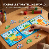 Foldable Magnetic Quiet Book & Magnetic Accessories Set