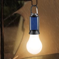 Wasserdichte LED USB wiederaufladbare Solar-Camping-Lampe mit Haken
