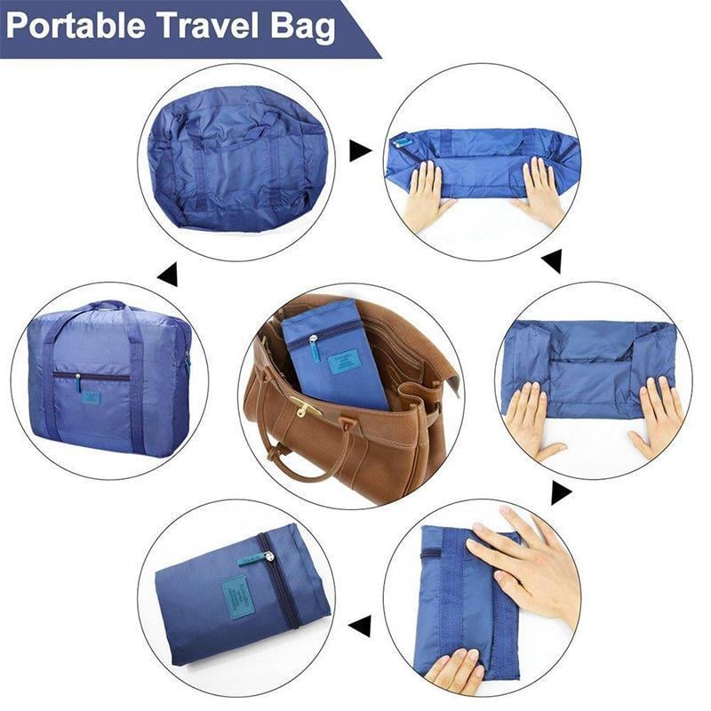 Waterproof Large Capacity Travel Bag, Journey Nylon Foldable Duffle Luggage Bag