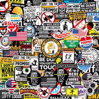 150pcs Hard Hat Stickers Pack(DIRTY) for Helmets Toolboxes