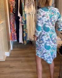 3/4 sleeve pocket dress