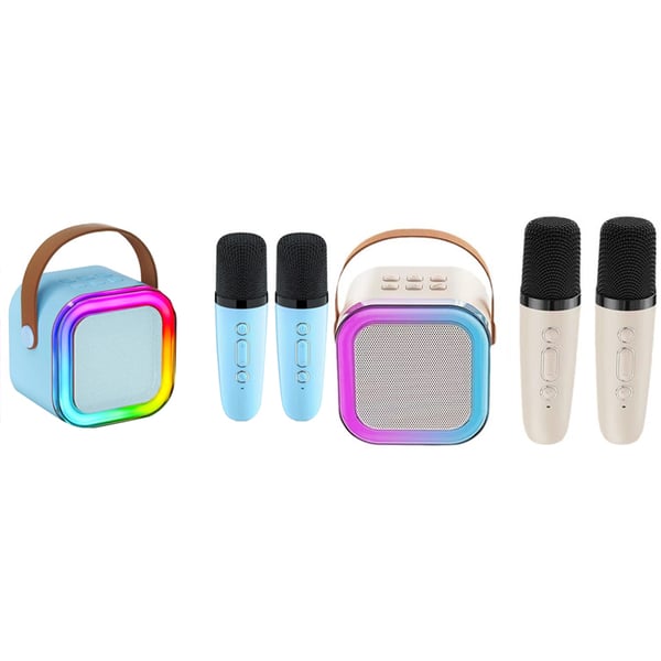 Mini Karaoke Machine with Wireless Microphones