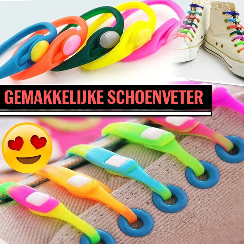 Gemakkelijke schoenveters (één maat past iedereen)