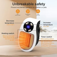 Sakerplus Wall Mounted Electric Space Heater