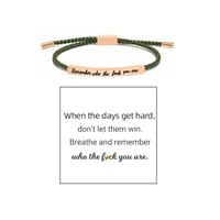 Braided Adjustable Inspire Bracelet