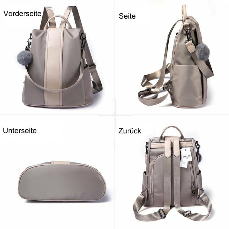 Wasserdichter diebstahlsicherer Nylon-Rucksack