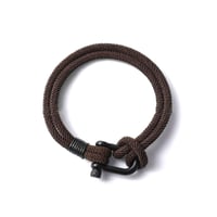 U-vormige gesp nylon gevlochten armband