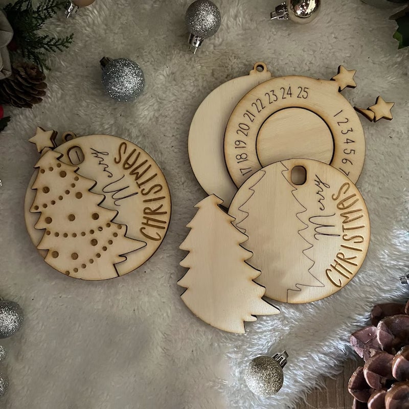 3D Kerstman aftellen naar kerstornament