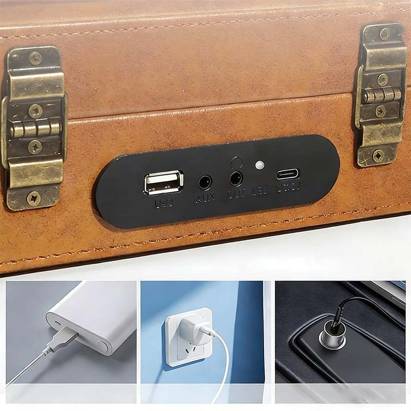 Tragbarer Retro-CD-Bluetooth-Musikplayer