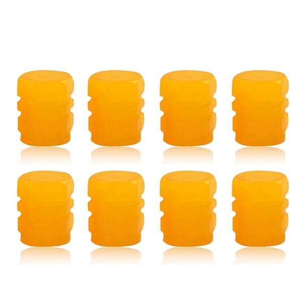 Universal Fluorescent Tire Valve Caps (4 PCS/Set)