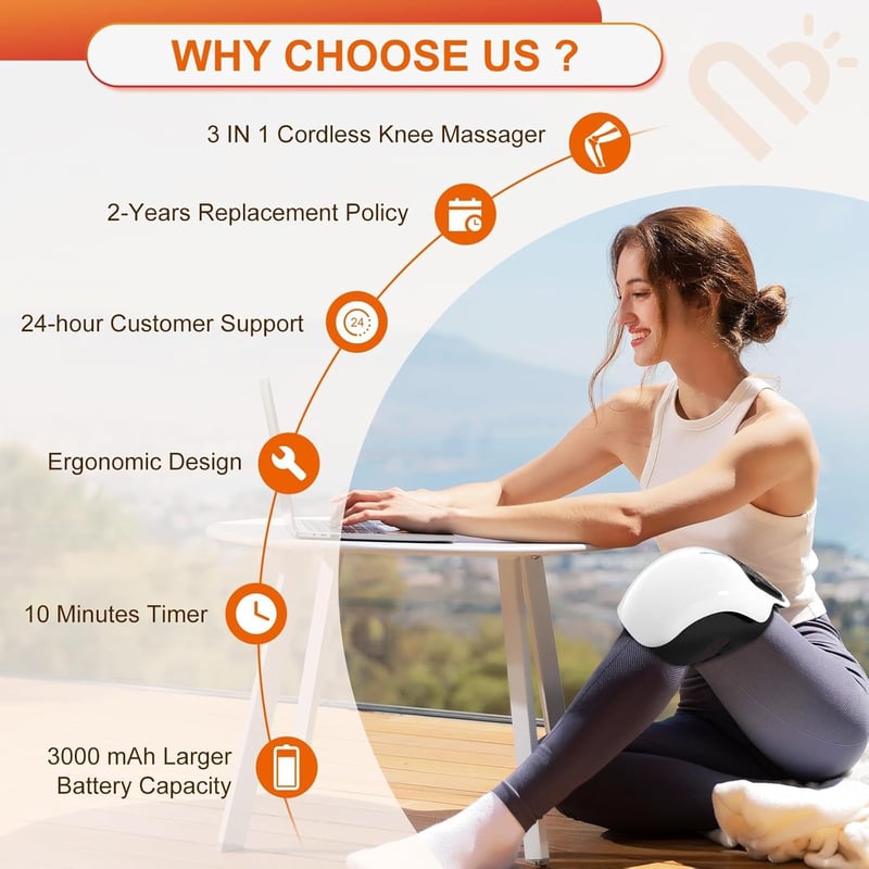 3-in-1 Cordless Knee Massager