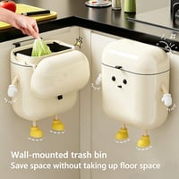 Cartoon Wall-Mounted Trash Bin