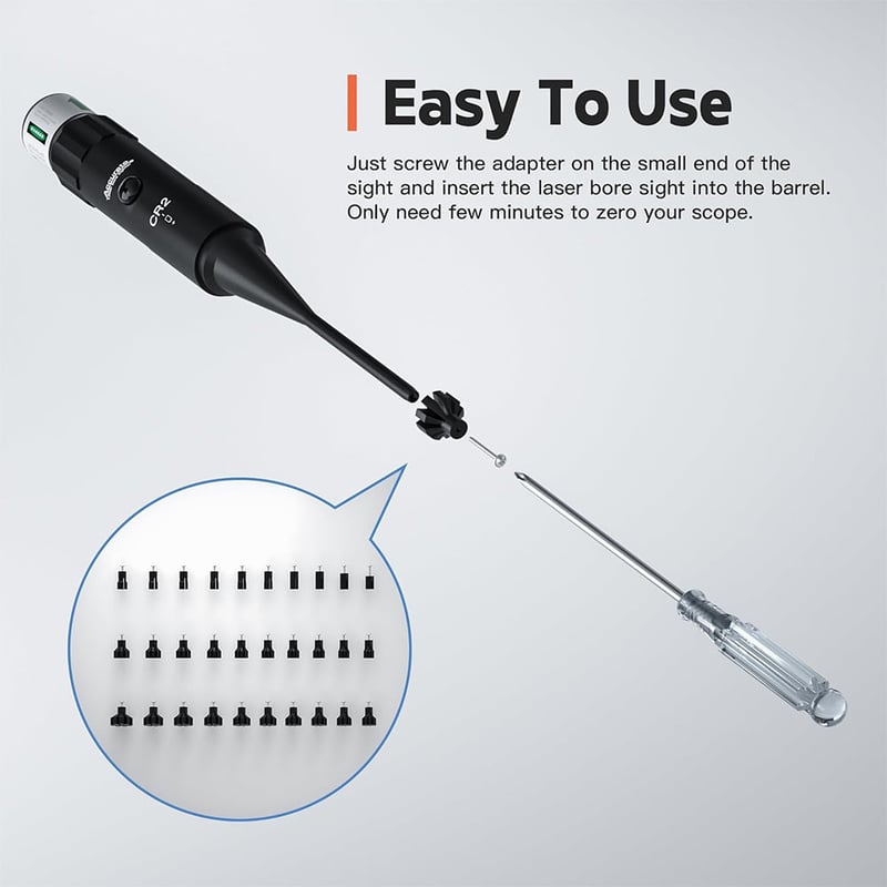 Laser Bore Sighter Kit for All Calibers
