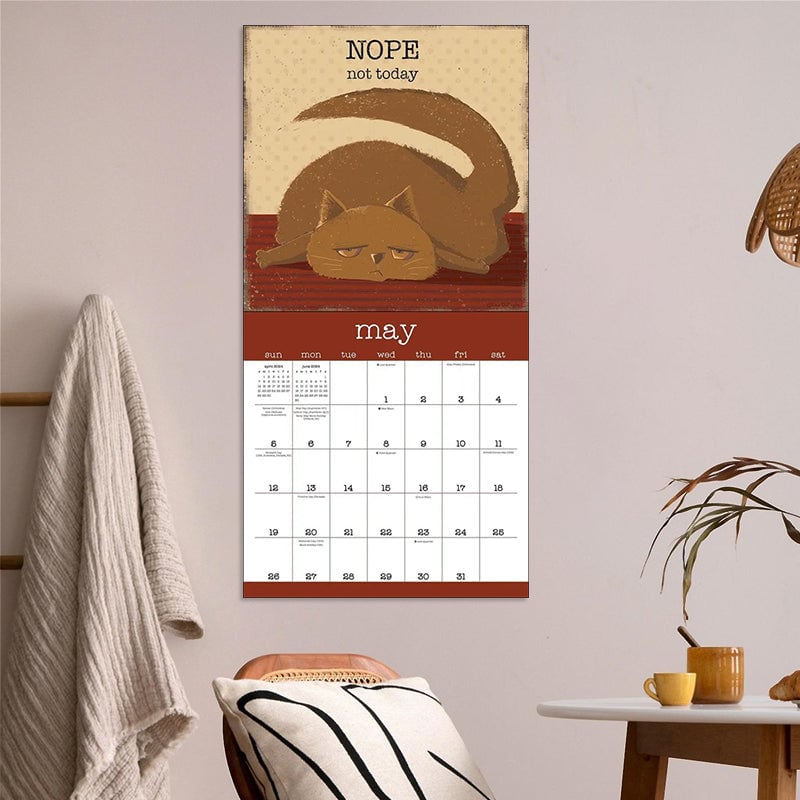 Een jaar van Snarky Cats 2024 wandkalender