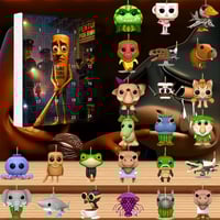 24 Pcs Advent Calendar Acrylic Figures