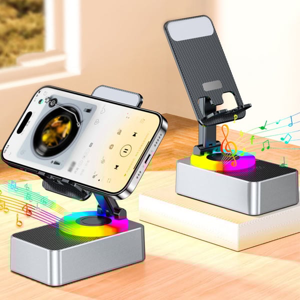 Phone Stand With Bluetooth Audio Speaker