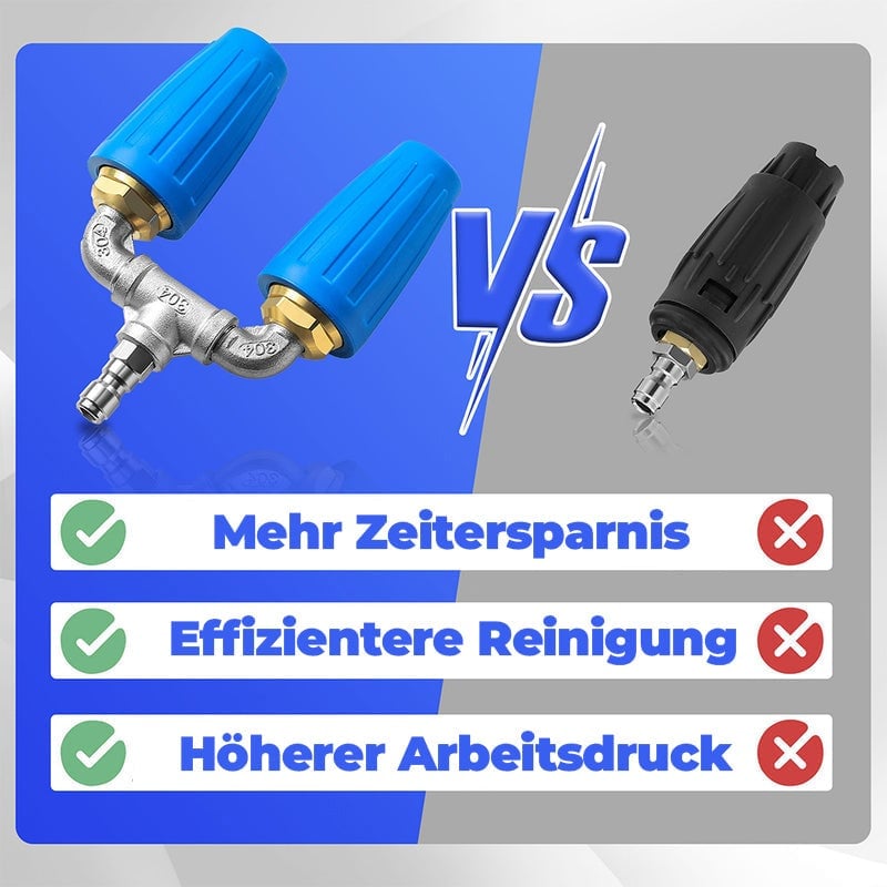 Hochdruck-Wasserpistole mit rotierender Düse