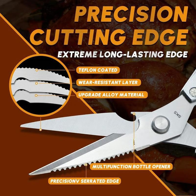 ✨ Kitchen Scissors All Purpose - Stainless Steel Kitchen Shears