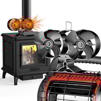 Sakerplus Heat Powered Wood Stove Fan