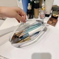 Portable Transparent Window Storage Bag (Yellow + Pink + Off White)