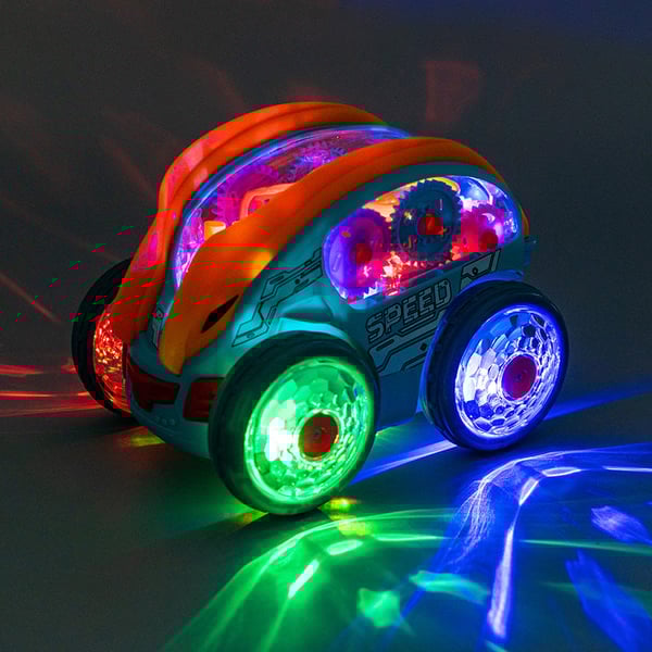 Electric Gear Music Light-Up Universal Light Bil Flygplan Leksaker