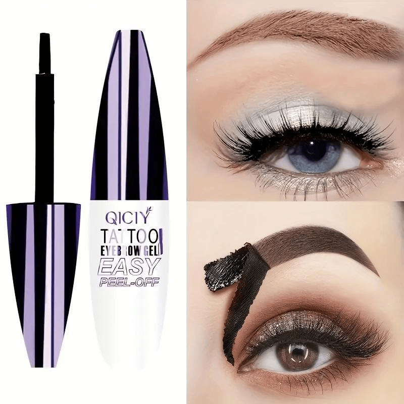 Peel-off eyebrow dye gel