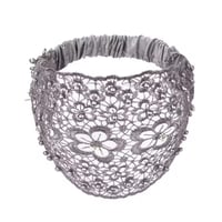 Plum Blossom Beaded Wide Headband