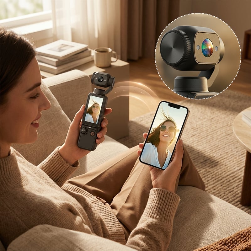 180° Rotating Sports Vlog Camera