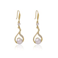 Pendant Pearl Earrings