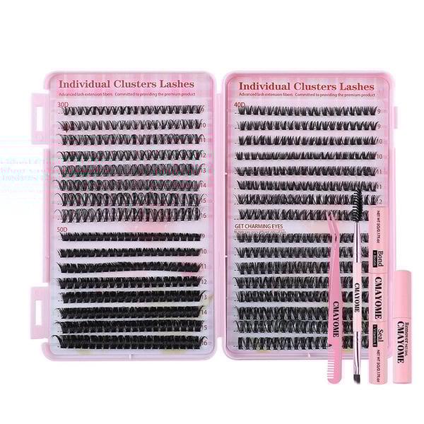 Natural Fluffy False Eyelash Extensions Set