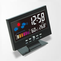 Digitaler LED-Wecker mit Temperatur- und Feuchtigkeitsüberwachung