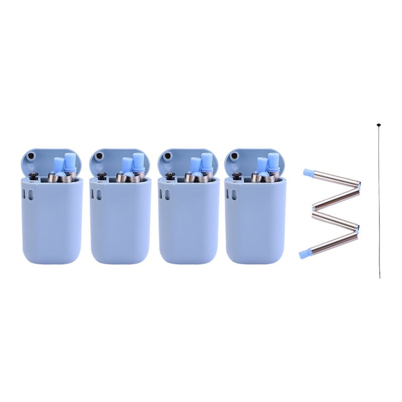 【sale】Hopfällbart sugrör i rostfritt stål