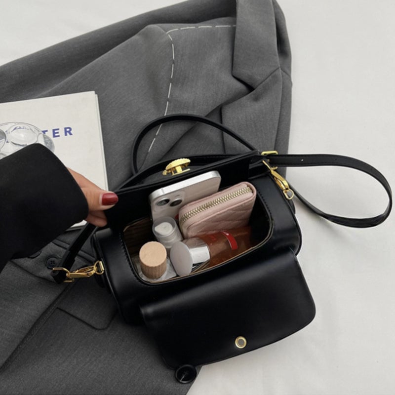 Women's Solid Color Mini Square Shoulder Bag