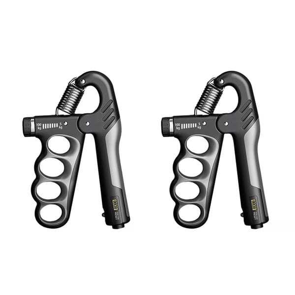 Adjustable electronic counting strength grip