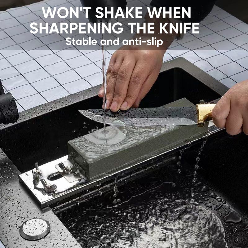 Adjustable Water Tank Sharpening Stone Fixed Rack