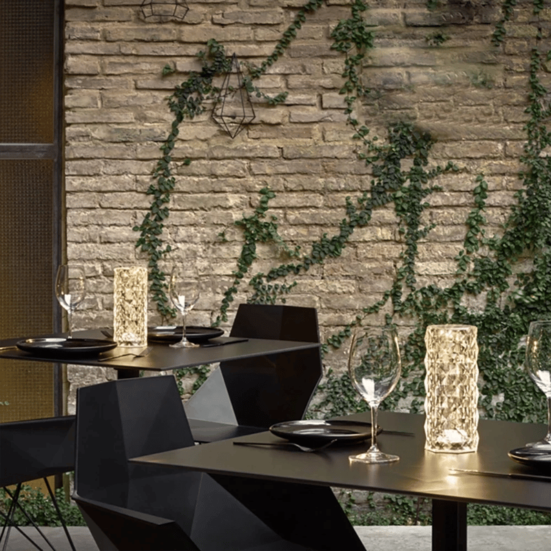 Lampada Da Atmosfera Con Ombra Rosa