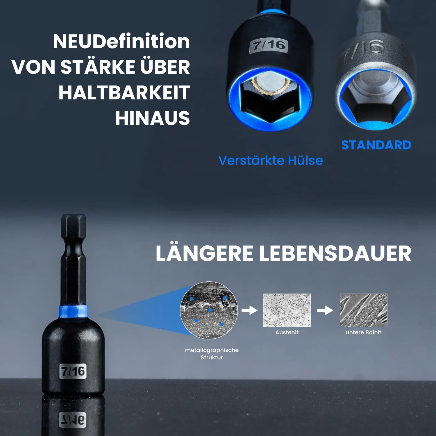 Saker Magnetisches Schlagschrauber-Nuss-Set