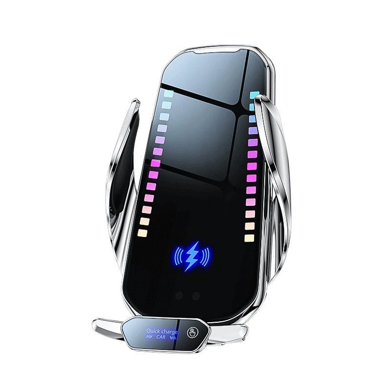 T28 Intelligente 15W Schnelllade-Autohalterung mit RGB-Ambient-Licht