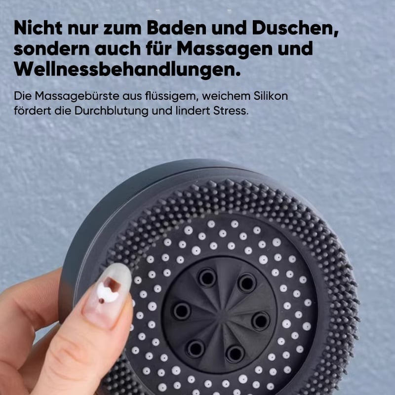 Bürstenförmiger, druckbeaufschlagter Duschkopf