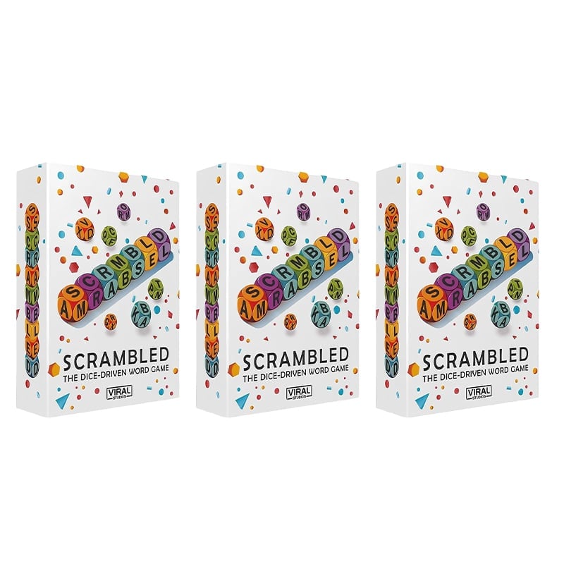 Scrambled Dice Word Game Set