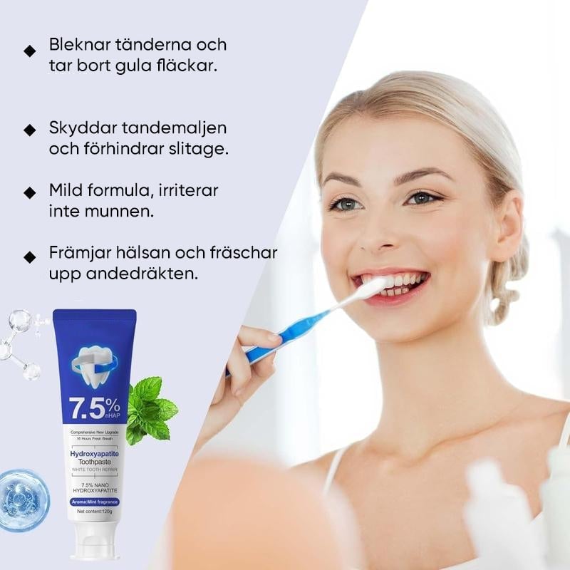 7,5 % nanohydroxyapatit-tandkräm