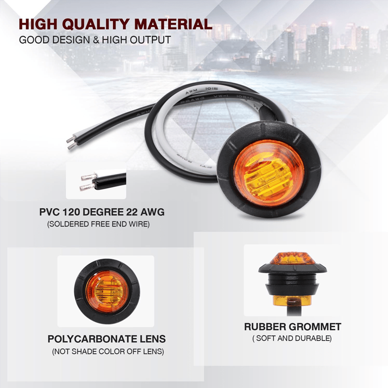 LED Mini Round  Indicator Lights