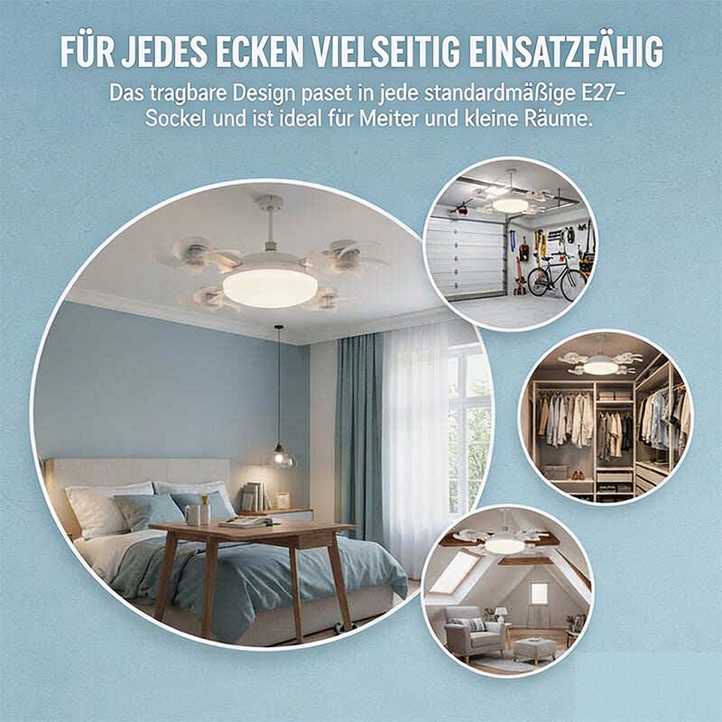 Deckenventilator-Lampe mit Fernbedienung