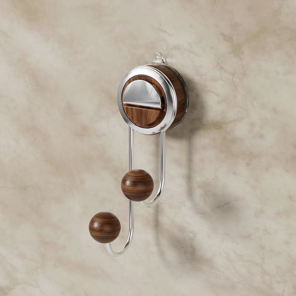 No-Drill Double Hook Suction Cup Hook