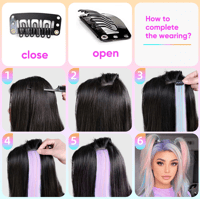 Clip-In Highlight – One Piece Ear Hook Hair Streak