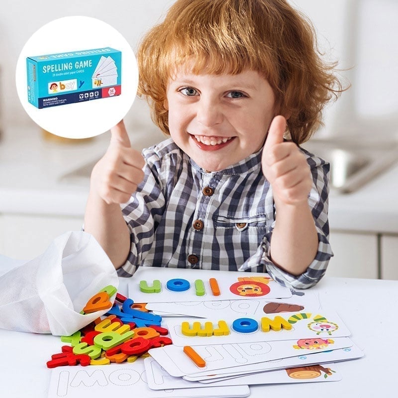 Wooden Alphabet Spelling Game for Kids