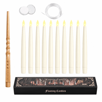 Sakerplus® Floating Flameless LED Taper Candle Set