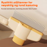 【sale】Lang- og Korttannet Kam i Rustfritt Stål for Kjæledyr